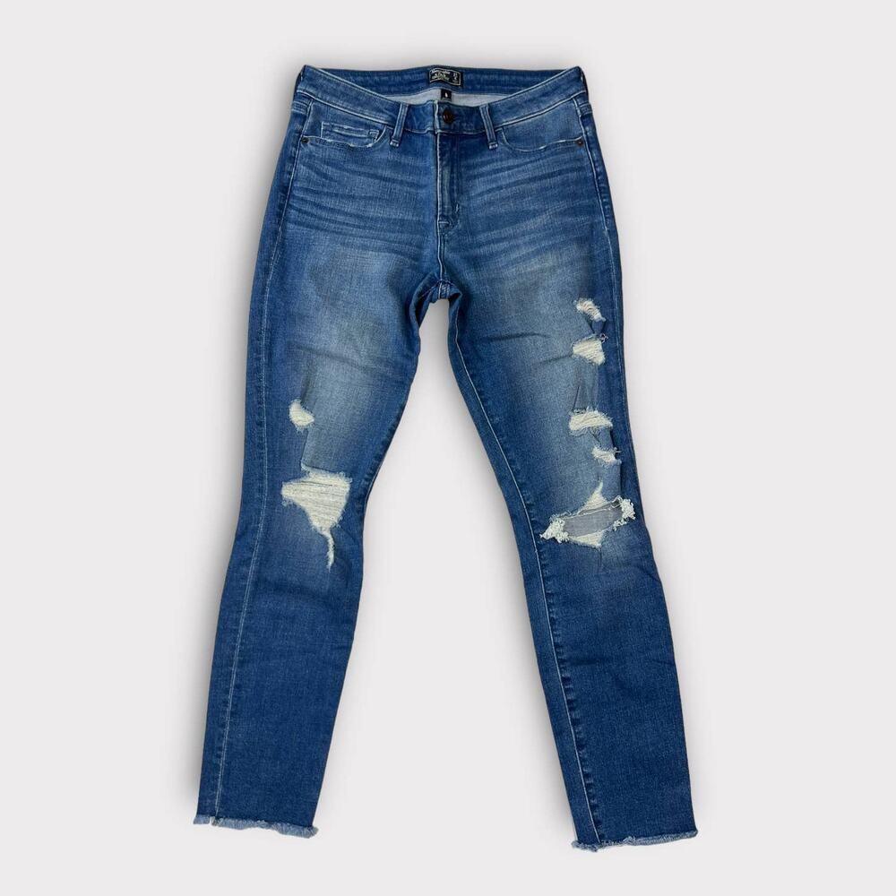 Abercrombie & Fitch Harper Distressed Ankle Jean 27/4 Long